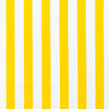 115CM PRINTED POLY COTTON YELLOW/WHITE STRIPE