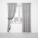 OXFORD LINED EYELET CURTAIN - MOCHA