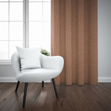 LISA TAPED CURTAIN 225X218 - RUST