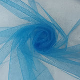 150CM GLITTER TULLE-TURQ BLUE