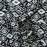PRINTED COTTON VOILE-BLACK-WHITE