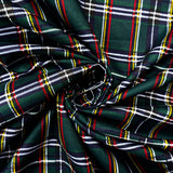 115CM PRINTED POLY COTTON GREEN SCHOOL CHECK