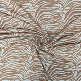 CASHMERE BRUSHED PTD ZEBRA (150CM)(SAND)