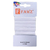 ELASTIC 12 CORD WHITE