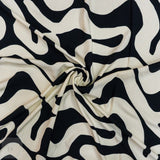RAYON POPLIN PRINT BLACK