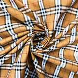 115CM PRINTED POLY COTTON BURBERRY CHECK
