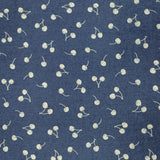 150CM PRINTED DENIM - CHERRIES