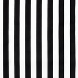 115CM PRINTED POLY COTTON BLACK/WHITE BIG STRIPE