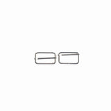 METAL BUCKLES 40 X 4MM-SILVER