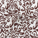 PRINTED CAPRI LINEN LOOK 25 CAPPUCCINO
