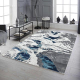 160X230 ELIT-39662A GREY/BLUE FLS