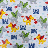 CRAFT FLANNEL DRAGONS AND CASTLES