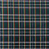115CM PRINTED POLY COTTON GREEN SCHOOL CHECK