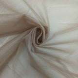 300CM QLTY TURKISH POLYESTER TULLE - MUSHROOM