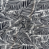 PRINTED CAPRI LINEN LOOK 20 BLACK