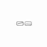 METAL BUCKLES 30 X 4MM SILVER