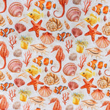 DIGITAL SLUB CLOTH (150CM) CORAL COVE