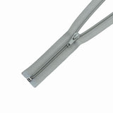 35CM OPEN END ZIP - LIGHT GREY - (5)