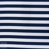 PRINTED MINI MATT (150CM) WHT/NAVY BIG STRIPE