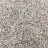 130CM SICILIAN BEADED TULLE- ROSE GOLD