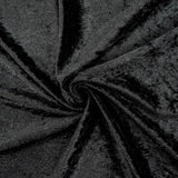150CM CRUSHED VELOUR-BLACK