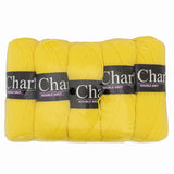 CHARITY P/S 100G 5PK - BRIGHT YELLOW