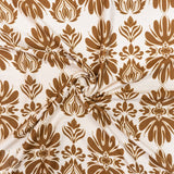 PRINTED CAPRI LINEN LOOK 16 BROWN