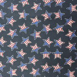 150CM PRINTED DENIM - GREY STAR