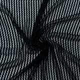 CROCHET LINEAR BLACK