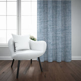 OXFORD LINED TAPED CURTAIN - DUCK EGG