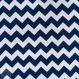 PRINTED MINI MATT (150CM) WHT/NAVY CREVRON