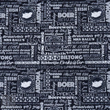 DIGITAL SLUB CLOTH (150CM) AFRIKAANS BRAAI-BLACK