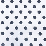 PRINTED MINI MATT (150CM) BLK/WHT BIG DOTS