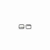 METAL BUCKLES 20 X 4MM -SILVER