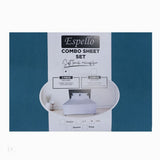 MICROFIBRE 90GSM COMBO KNG 3PC -DUCK EGG