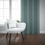LISA TAPED CURTAIN 225X218 - SAGE