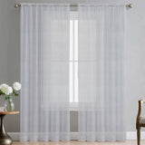280CM DIOR SHEER CURTAIN - SNOW