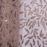 SEQ &amp; BEADS LEAF PINK