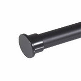 25MM FLAT METAL BLACK END CAPSNICKEL