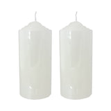 2PC PILLAR CANDLES MED