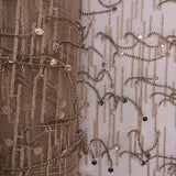 SEQ &amp; BEADS CHAIN BRONZE