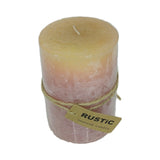 RUSTIC SCENTED CANDLE D PINK  MED