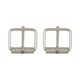 24MM BUCKLE W/ROLLER BAR - SILVER