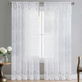 100% POLYESTER EMBROIDED TULLE - 4869