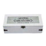 TEA BOX 6 COMP WHITE