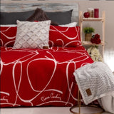 DUVET COVER MICROFIBRE DOUBLE-SQUIGGLE