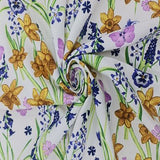 FLORIAL PRINTED COTTON CANVAS