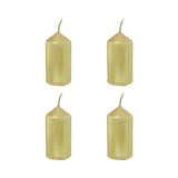SMALL CANDLES 4PC-GOLD