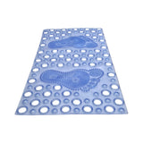 BATH MAT FEET BLUE