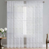100% POLYESTER EMBROIDED TULLE - 3364